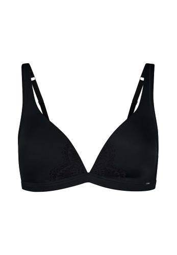 Skiny Damen Triangel gepaddet Micrornaments Schwarz 75 C