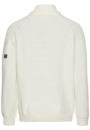 Troyer Pullover aus einem Baumwollmix Beige L