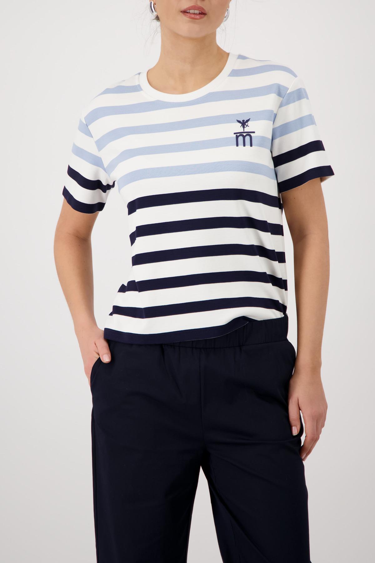T-Shirt mit Streifen 38 - Marine Ringel