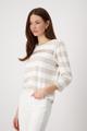 Ringel-Sweatshirt mit Pailletten 38 - Warm Sand Ringel
