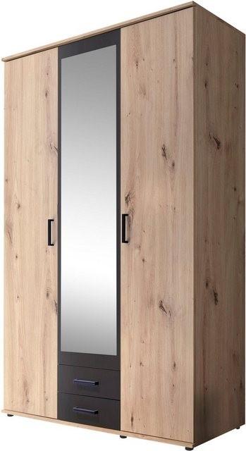 Drehtürenschrank im modernen Dekor Artisan Eiche