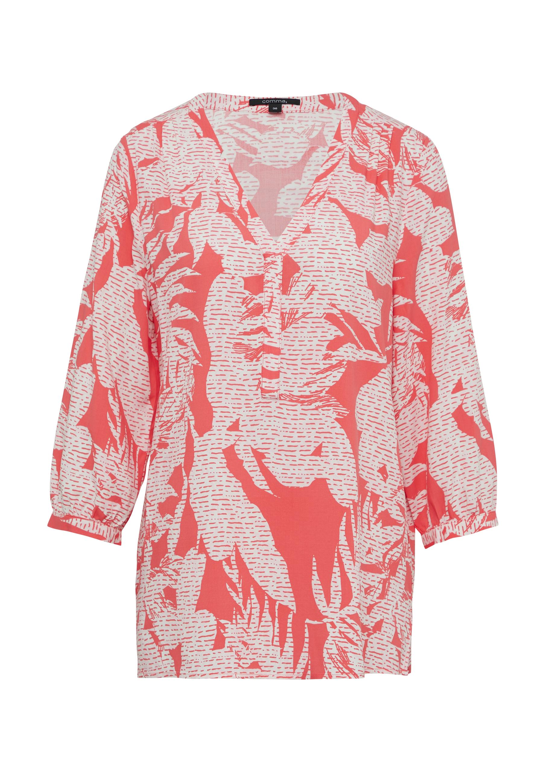 Bluse 36 - Pink|weiß