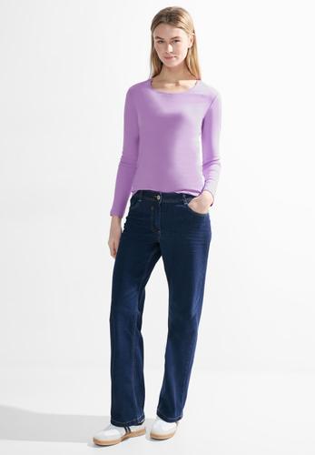 Basic Langarmshirt L - Sporty Lilac