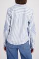 Bluse mit Kordelstickerei 40 - Light Sky Ringel