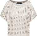 Ajour-Kurzarm-Pullover mit Lurex 38 - Seashell