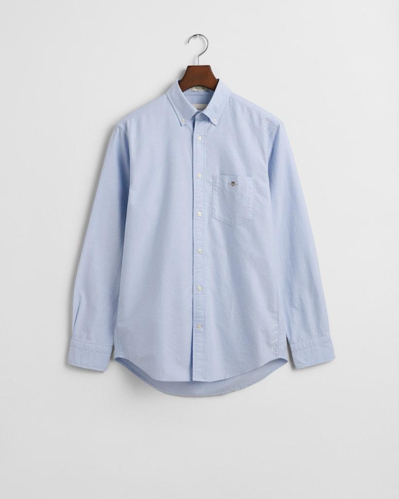 Regular Fit Classic Oxford-Hemd Blau L