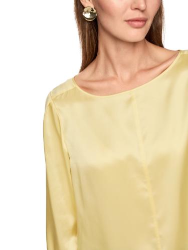 Feminine Bluse in reiner Seide 42 - Flan