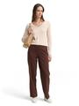 Pullover mit V-Ausschnitt XXL Regular Fit - Desert Sand Melange