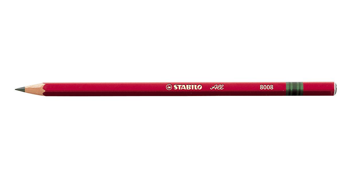 ALL® Graphitstift schwarz, Minen-Ø: 3,3 mm Füller grau