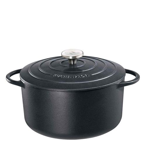 Küchenprofi Provence Bratentopf rund 26cm - schwarz