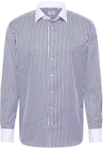 Hemd Satingewebe Langarm Blau 44/Langarm - 65cm