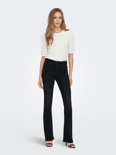 ONLBLUSH MID FLARED DNM TAI1099 NOOS S/32 Ausgestellt - Washed Black