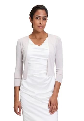 Strickbolero Silber M