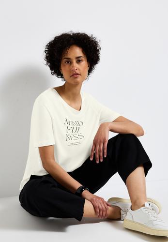 Softes Shirt mit Wording 38 - Off White