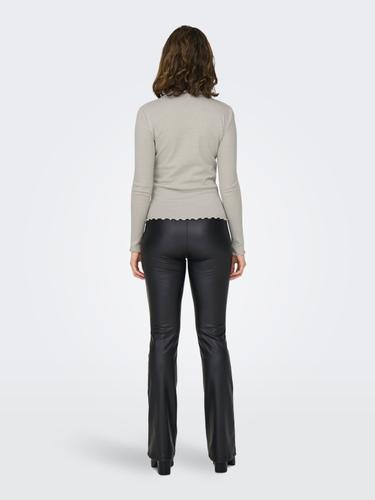 ONLEMMA LS GLITTER TOP JRS NOOS S Normal geschnitten - Pumice Stone