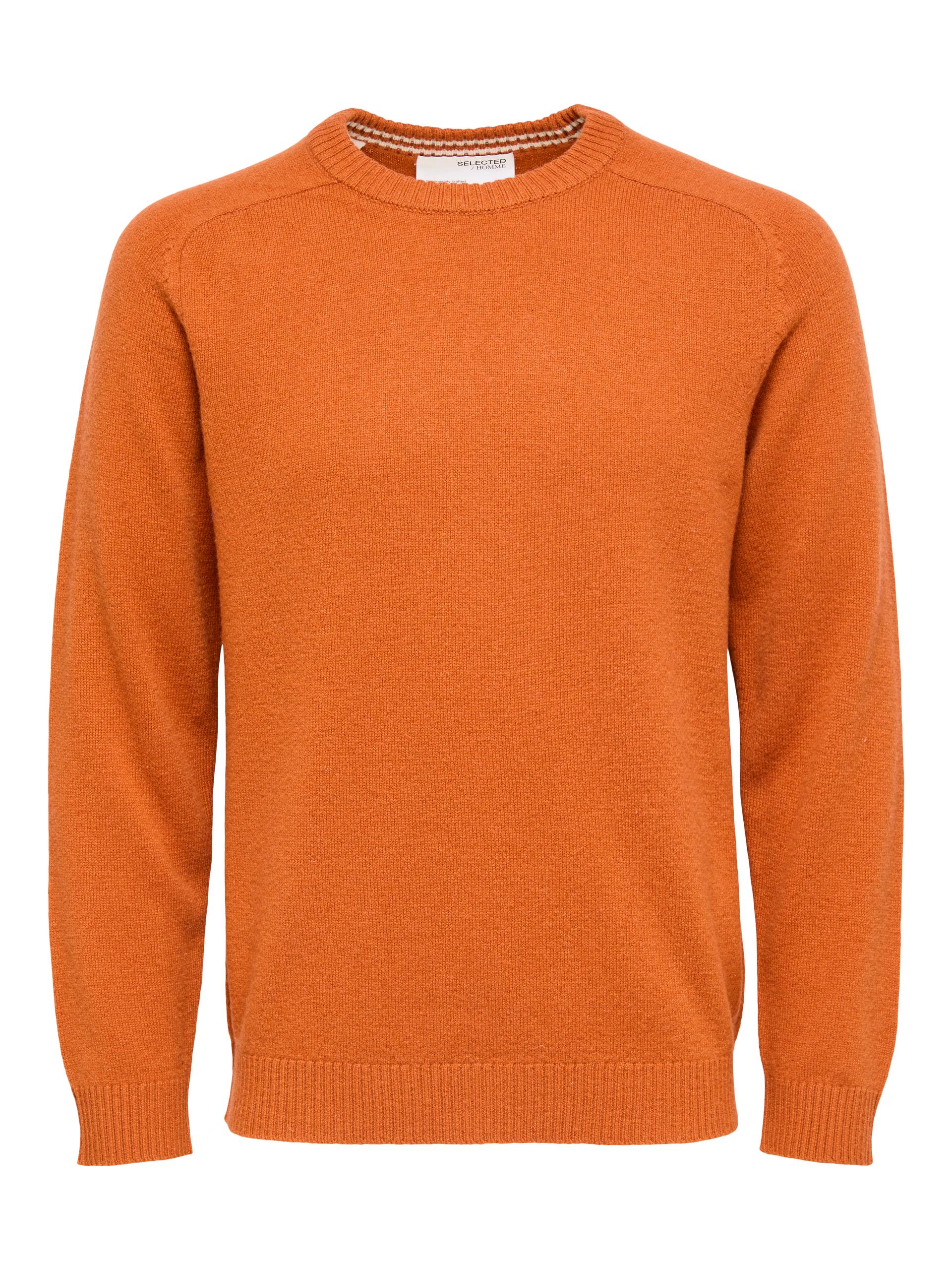 SLHNEWCOBAN LAMBS WOOL CREW NECK XXL Normal geschnitten - Bombay Brown