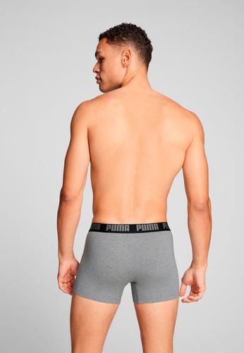 PUMA Herren Unterhose MEN EVERYDAY BASIC BOXER 2P S in Grau