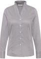 Bluse Satingewebe Langarm 36/Langarm REGULAR FIT - Schwarz