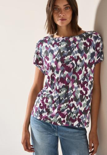 T-Shirt mit Knopfdetail M - Vanilla White
