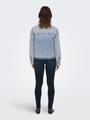 ONLCASSIE LS OVS DNM SHIRT DOT NOOS L Locker geschnitten - Light Blue Denim