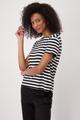 Gestreiftes T-Shirt 40 - Schwarz Ringel
