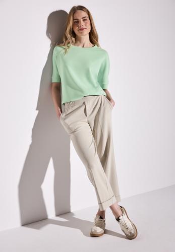Silk-Look T-Shirt Grün 38