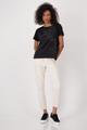Blusenshirt mit Schmuckschrift 36 - Schwarz
