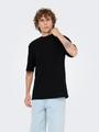 ONSGIVO REG 12 SS CREW KNIT NOOS L Normal geschnitten - Black