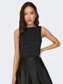 ONLROMA S/L 2-WAYS SHINE TOP JRS S Normal geschnitten - Black