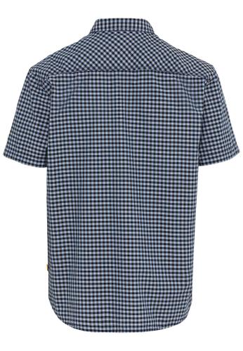 Kurzarm Hemd aus reiner Baumwolle M Regular Fit - Night Blue