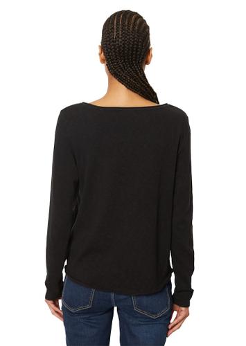 Longsleeve regular Blau S