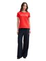 Basic T-Shirt mit Print XS Regular Fit - Scarlet Red
