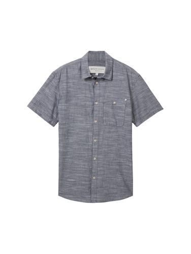Hemd aus Baumwolle M Regular Fit - Navy Chambray