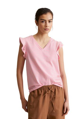 Volant-T-Shirt regular M Regular Fit - Medium Pink_multi_01
