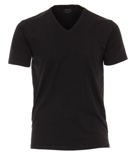 T-Shirt Halbarm Doppelpack 012600 M Basic Circular Knit - Schwarz