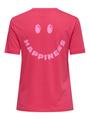 ONLJILL LIFE S/S REG TEE CS JRS S Normal geschnitten - Raspberry