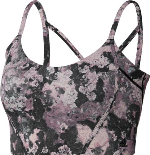 ADIDAS Damen BH YO LS LL AOP S in Grau