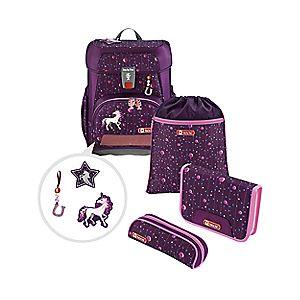 Step by Step 5-tlg. Schulranzenset Limited Edition Cloud 19 Liter Lila|Schwarz