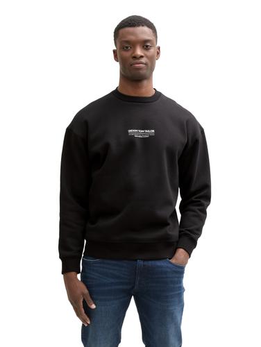 Relaxed Sweatshirt mit Logo-Print XXL Relaxed Fit - Black
