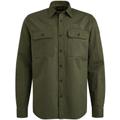 Cotton/linen laurence M Regular Fit - Olive Night