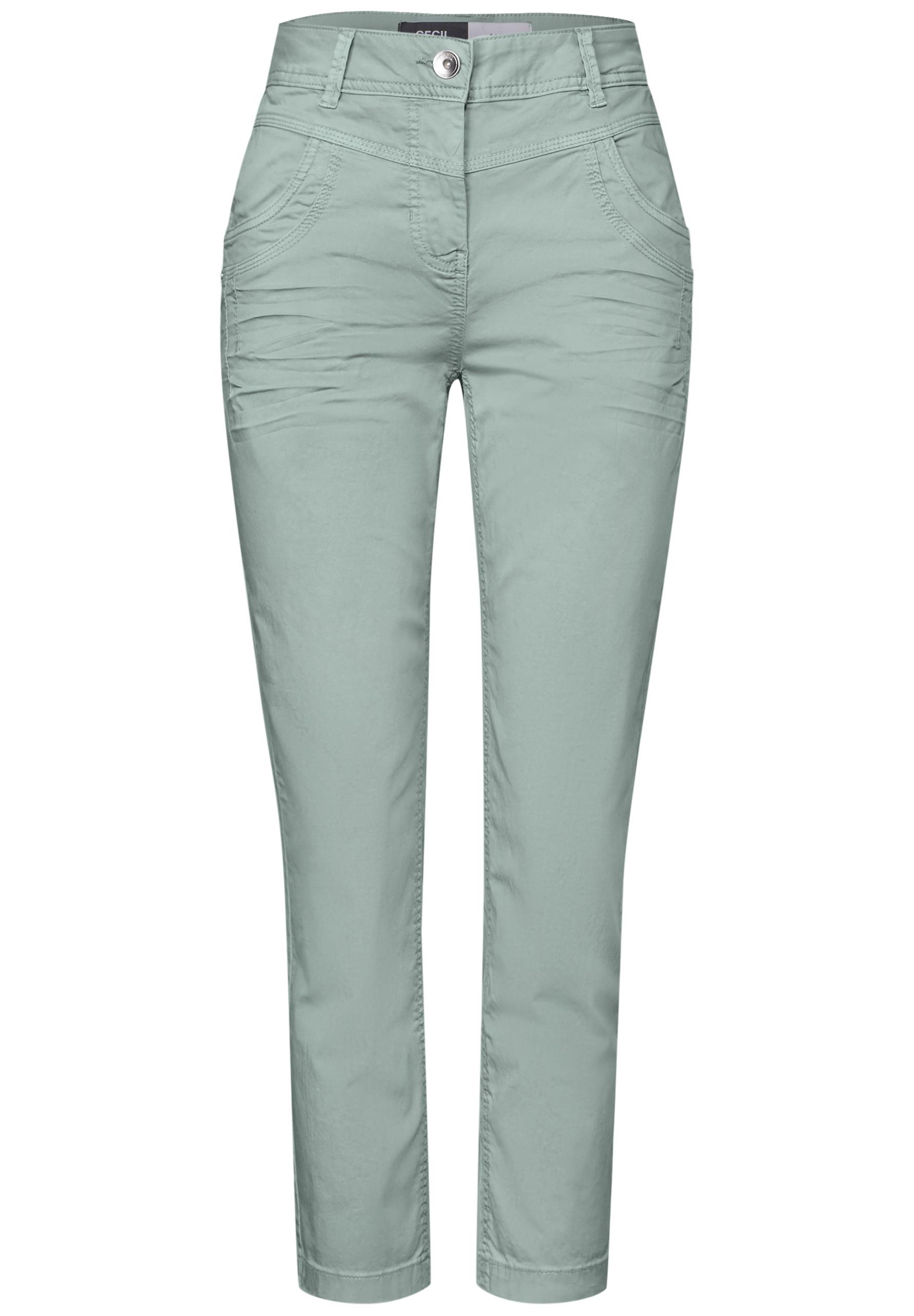 Hose im Casual Fit 27/7/8 Hosen - Cool Salvia Green