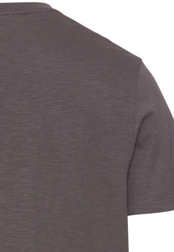 T-Shirt mit Print aus Organic Cotton Grau XXL