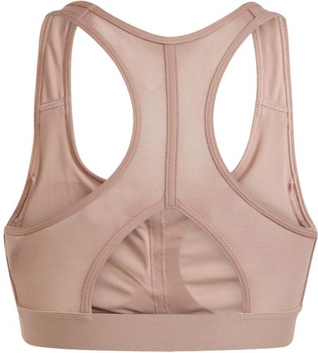 ADIDAS Damen BH Powerreact Train Medium-Support 3-Streifen M/AB in Braun