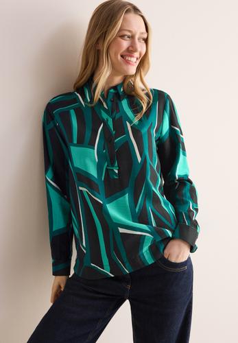 Bedruckte Bluse M - Black