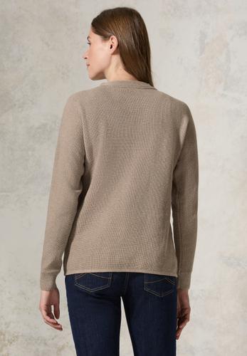 Strukturmix Dolman Pullover XXL - Milky Caramel Melange
