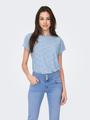 ONLSMILLA LIFE S/S TOP JRS NOOS M Normal geschnitten - Soft Chambray