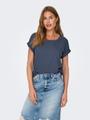 ONLMOSTER S/S O-NECK TOP NOOS JRS Blau L