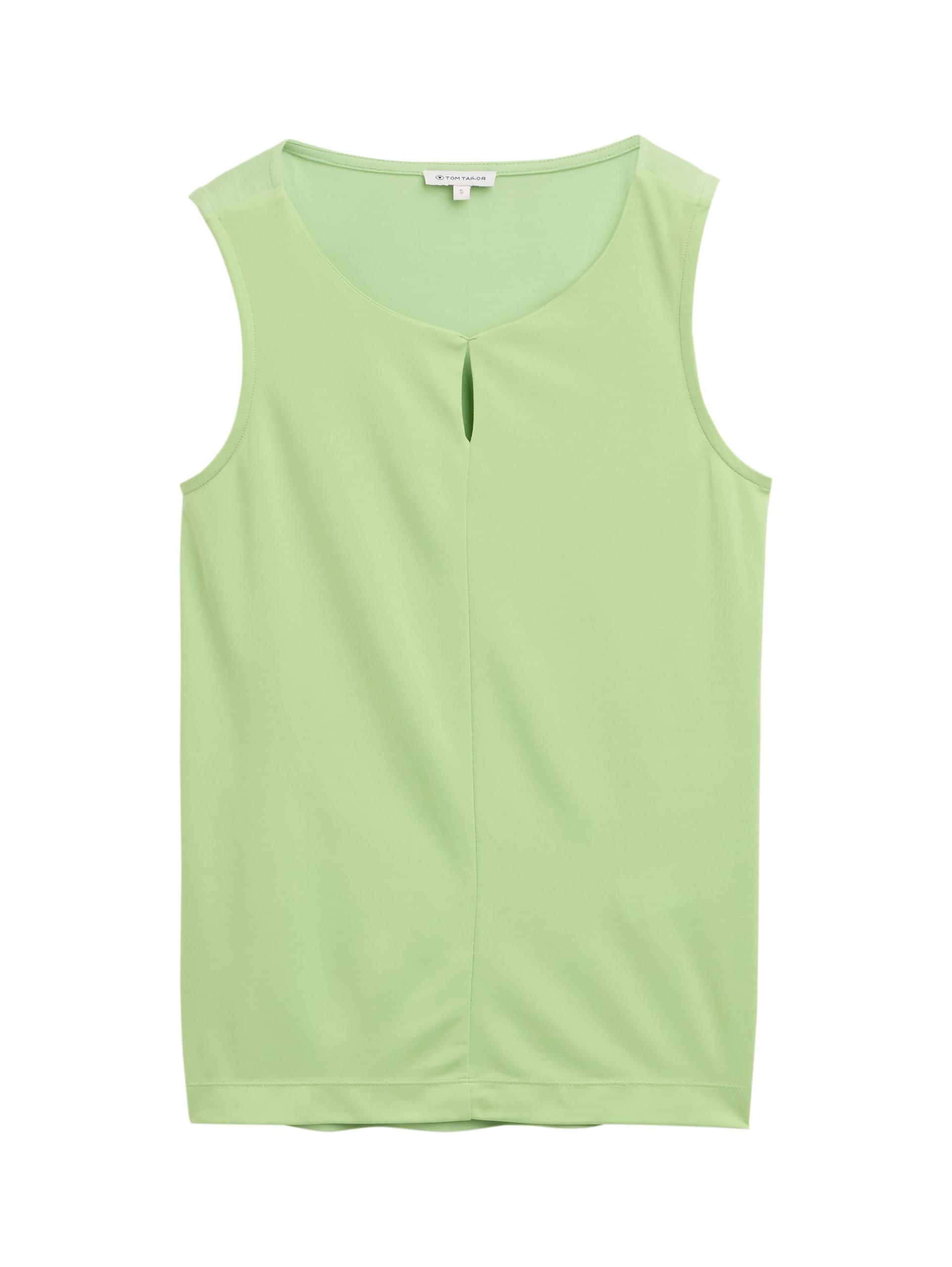 Top mit Cut-Out-Detail L Regular Fit - Pistachio Green