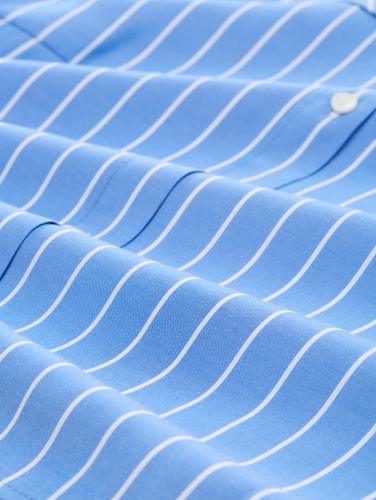Mini-Blusenkleid mit Streifenmuster XS Regular Fit - Mid Blue White Stripe