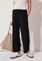 Wide Leg Jersey-Hose L/7/8 Hosen - Black